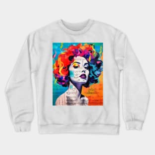 Ritmo Urbano: Latina Melodies in Pop Street Art Latin Music Crewneck Sweatshirt